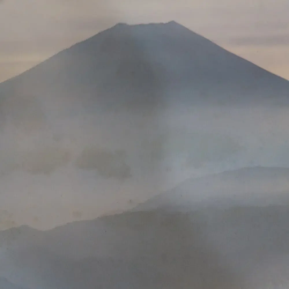 Taisei Shipping Promotional Calendar Poster 1982 Mt Fuji Japan 17x24 in Vintage
